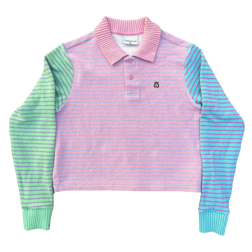 Teddy fresh long sleeve striped polo